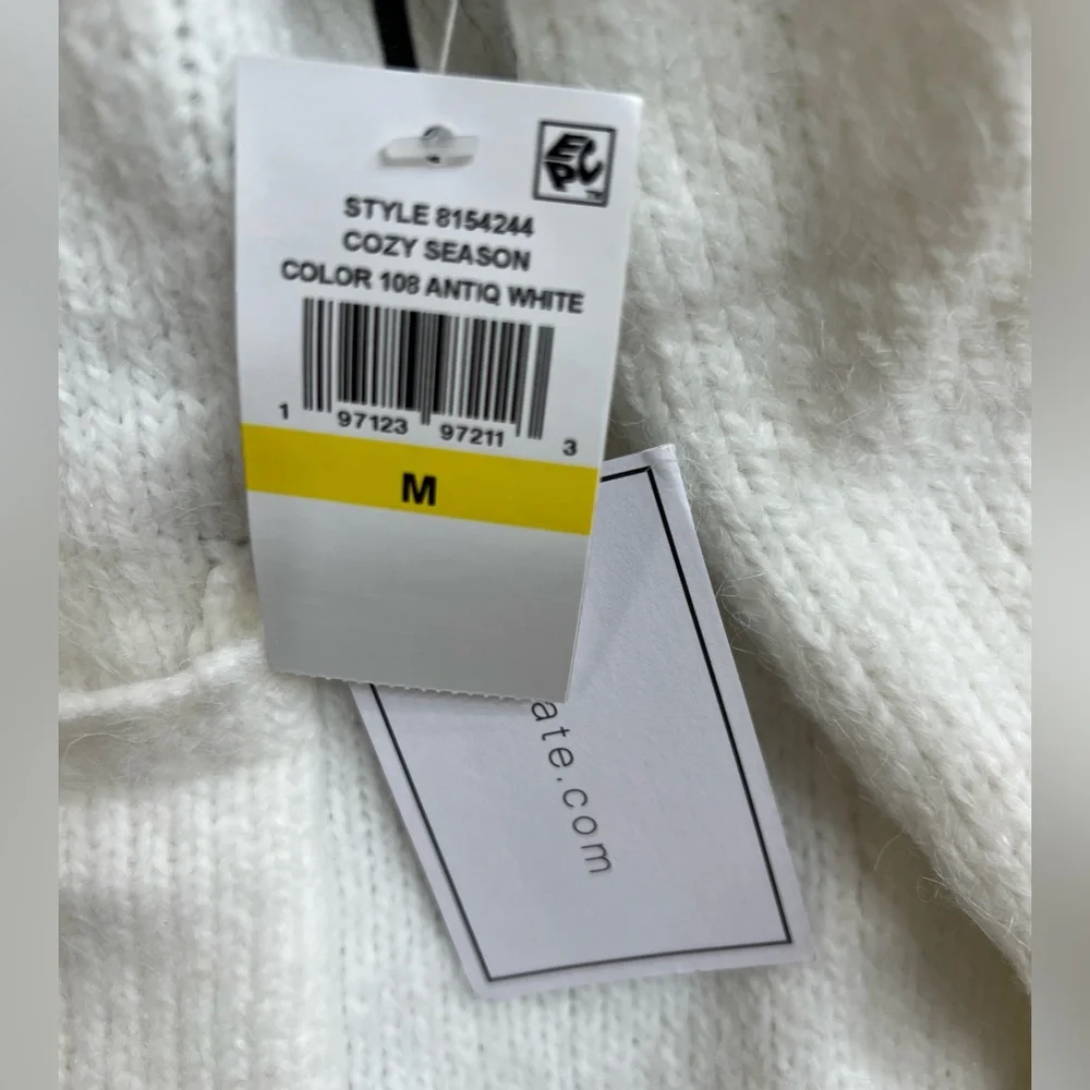 1. State White Button-Up Cardigan